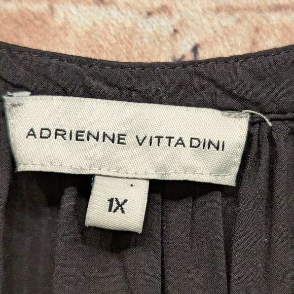 Adrienne Vittadini 100% Rayon V-Neck Blouse 3/4 Sleeve Size 1X - Picture 6 of 10